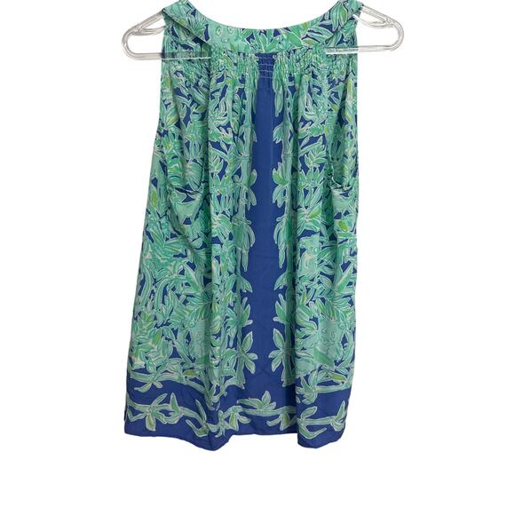 Lilly Pulitzer Bailey Koala of the Wild 100% Silk Tank Top Size Large - Picture 2 of 9